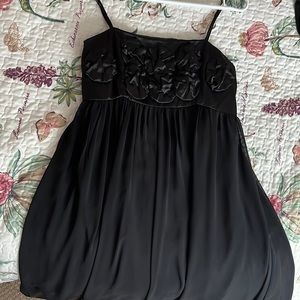 Beautiful black dress with floral detailing